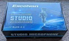 Excelvan Studio Professional Large Diaphragm Recording Condenser Microphone Blue