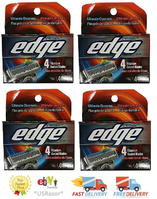 16 Wilkinson Schick Edge Titanium Coated Razor Blades Refills