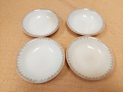 4 KT & K Knowles Taylor Pottery China Small Bowls Salad Dessert 5 1/4''