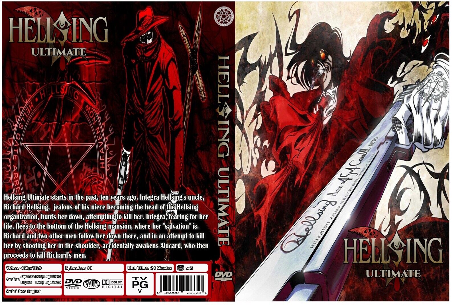 ANIME DVD~ENGLISH DUBBED~Hellsing(1-13End+10 OVA)All region+FREE GIFT