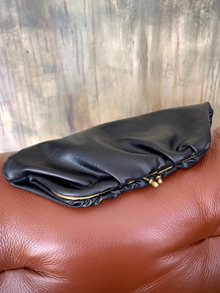 Bolso de mano vintage para mujer de cuero sintético URSS años 50 Foto 2 de 4