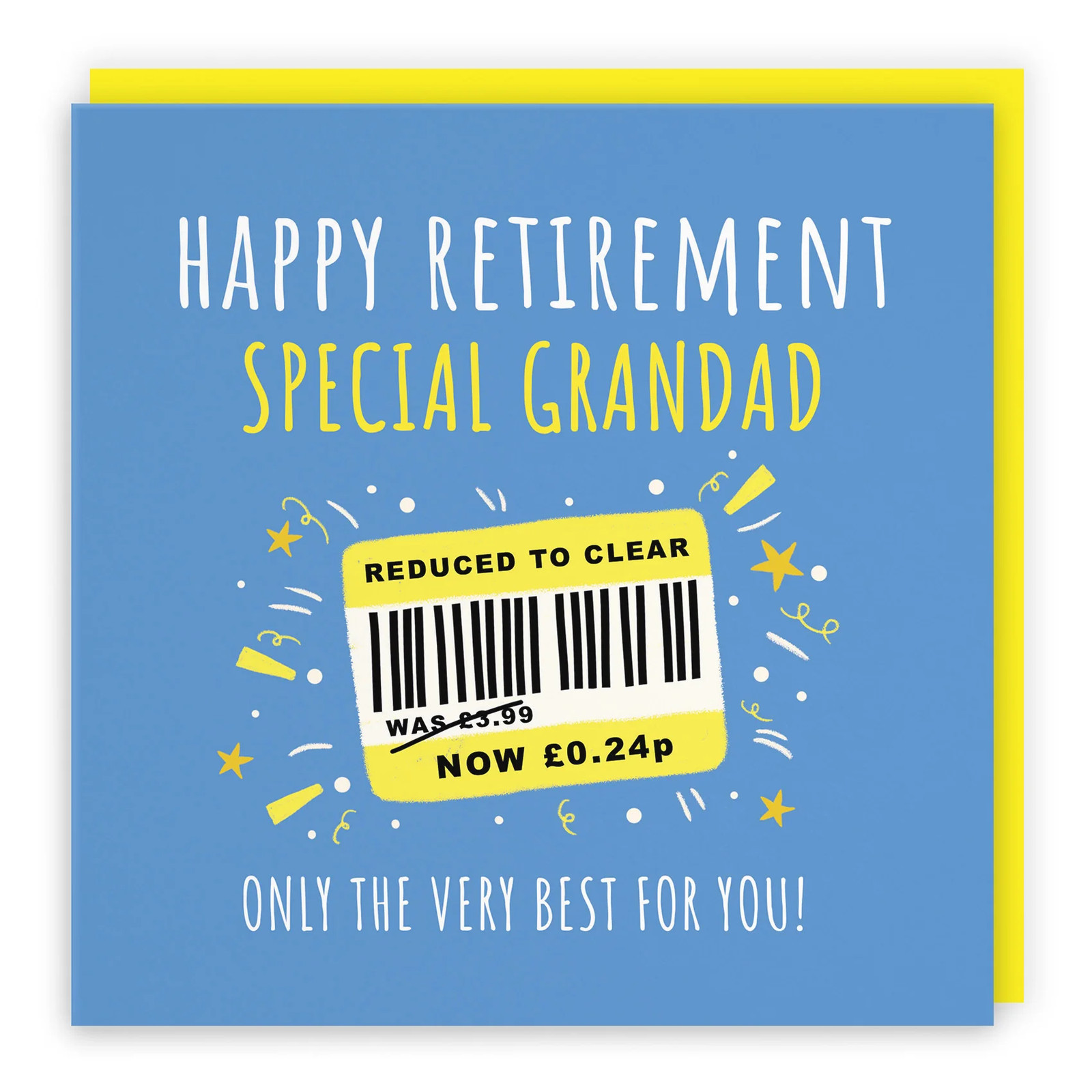 Grandad Retirement Card Reduced To Clear Moments