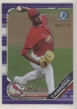 2019 Bowman Chrome Prospects Purple Refractor /250 Genesis Cabrera #BCP-187 0a3