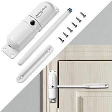 Spring Door Closer – Adjustable Auto Stop White Fire-Rated Hinge