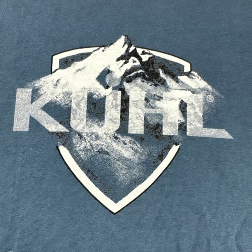 Kuhl Wildfibre T-Shirt Mens M Blue Short Sleeve Organic Cotton Hiking Outdoors - Picture 6 of 8