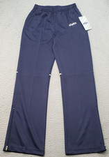 ASICS Cali Pants Youth Medium Multi Elastic Waist Tapered Leg Ankle Zip YB2731