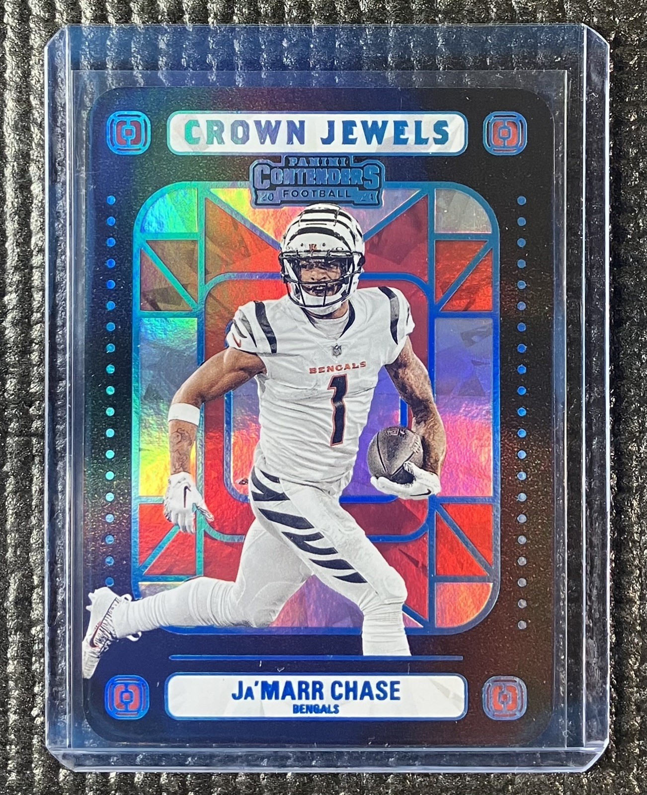 2024 Panini Contenders Ja’Marr Chase #15 Crown Jewels (SSP) Case Hit Bengals