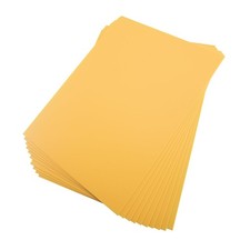 10 Pcs A4 Size Yellow Opaque Rigid Plastic Sheet, 0.5mm Thick PVC Sheet 297mm...