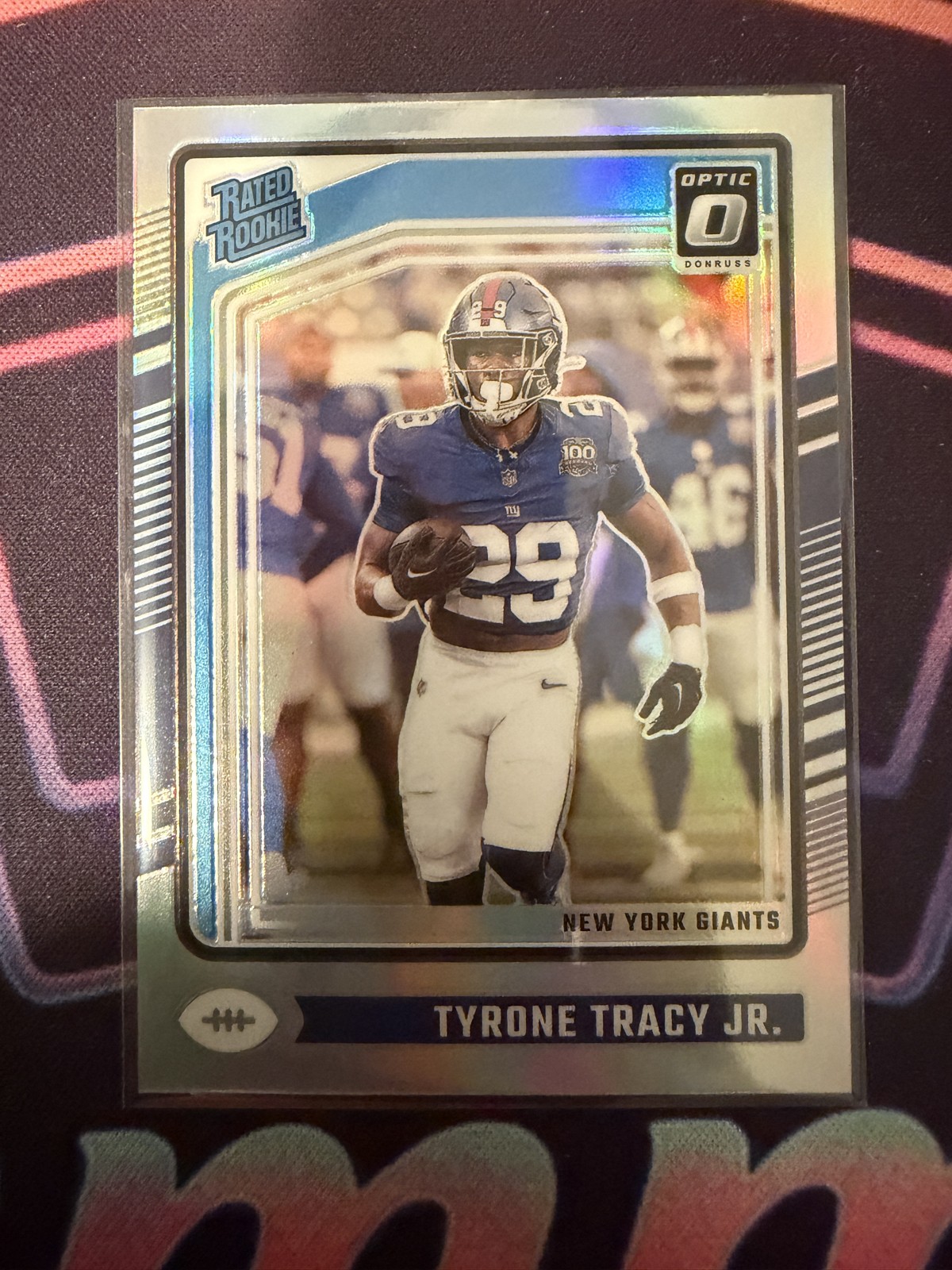 Tyrone Tracy Jr. Panini Donruss Optic #259 Holo