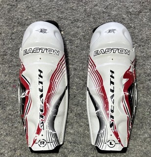 Easton Stealth Ice Hockey Shin Guards SR 14” EUC