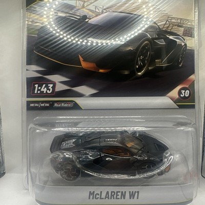 Hot Wheels Premium 1/43 Scale McLaren W1 Black #30 (Free Protector)