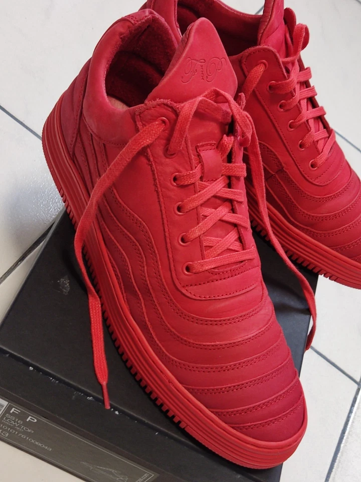 Filling Pieces LOW TOP SS16 WAVY RED Größe 43 mit Karton Filling Pieces - Bild 2 von 4