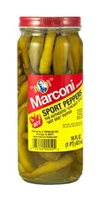 Marconi, Hot Sport Peppers, 16 Oz
