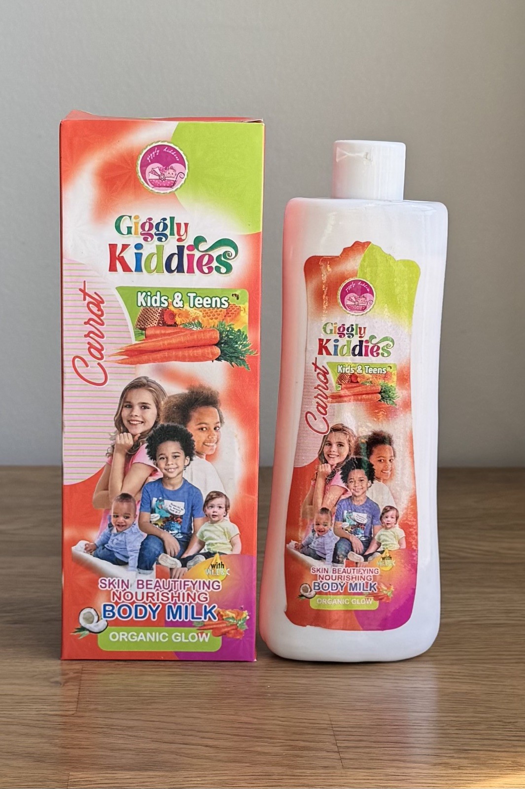 Giggly Kiddies Kids & Teens 🥕 Skin Care Moisturizing Milk Lotion 400m 💯% x 2