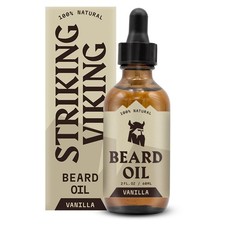 Striking Viking Vanilla Beard Oil for Men - 2 Fl Oz Pack of 1 , Clear