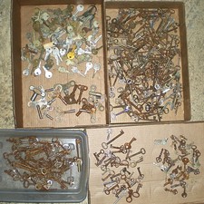 Huge 375 + Vintage Antique Skeleton, Barrel, ...