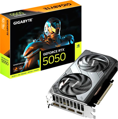 NEU GIGABYTE RTX 5050 Windforce OC 8GB GDDR6 Grafikkarte 2xHDMI 2xDP DLSS4
