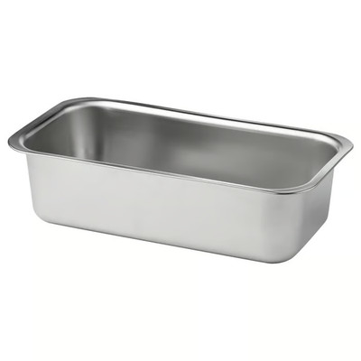 2,10 Liter Edelstahl Kastenform Brot Backen Backformen Ofen Bräter Blech Pfanne