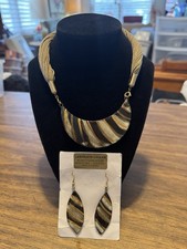 SET GERTRAUD LAGLER Collana Ceramica Orecchini Ceramica Artigianale Gioielli Austria