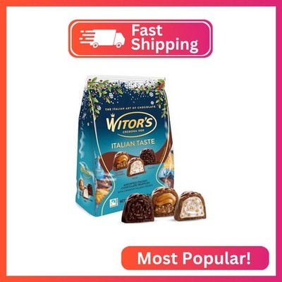 Witor's Chocolates Bulk Bags, Chocolate Truffles with Creamy Filling and Crispy