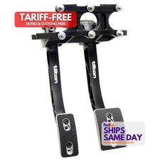 Tilton 72-608 One Black Aluminum Dual Pedal Assy. Alum Overhang Mount Performan