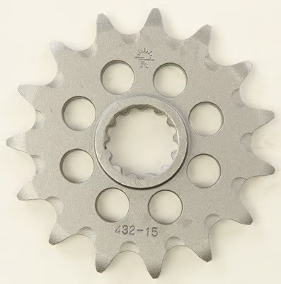 JT Steel Front Sprocket - 15T Motorcycle ATV/UTV Street Bike Dirt Bike JTF432.15