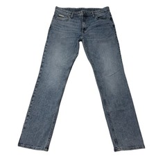 Calvin Klein Mens Slim Fit Jeans Light Wash Blue Denim 34x32
