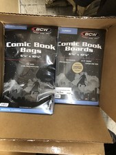 200 BCW Current / Modern Comic Book Bags Sleeves  Acid Free Back Boards New