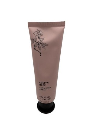 Crabtree & Evelyn- Evelyn Rose Satin Hand Cream 2.5 FL OZ RARE/Sealed