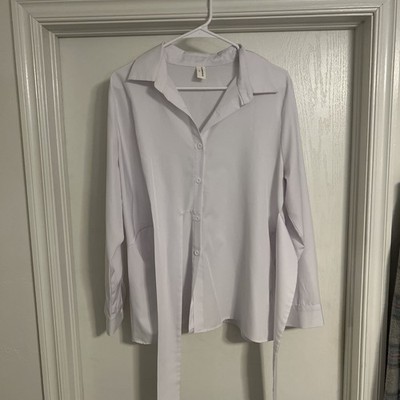 Minimalist White Button Down Shirt