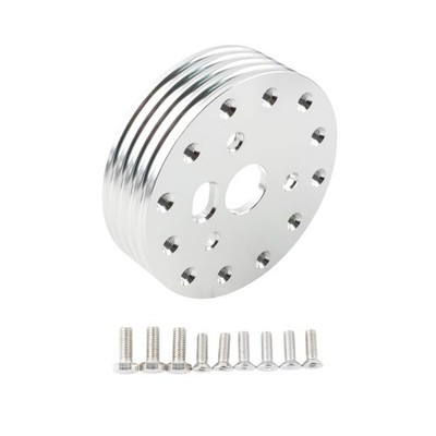UHANBUT Grant Steering Wheel Hub Adapter Spacer Kit - 6 Hole 1 Inch, SIlver 