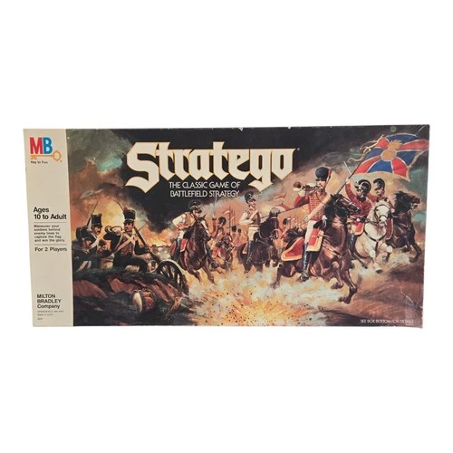 Vintage 1986 STRATEGO Board Game Milton Bradley **COMPLETE w/Photocopied Instr**