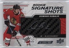 2019 Upper Deck Engrained Rookie Signature Shots /249 Dominik Kubalik Auto w8t