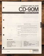 Yamaha CD-90M CD Player Service Manual Original 