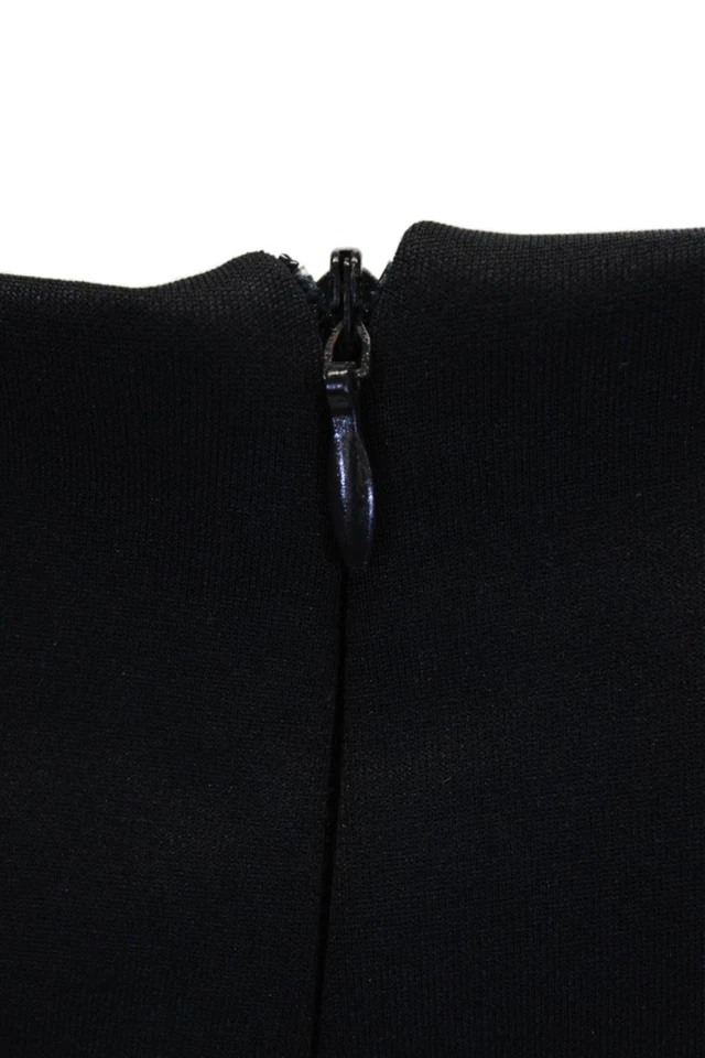 Tahari Womens Sleeveless Strap Cut Out Detail Pencil Dress Dark Blue Size 2 - Image 4 of 4