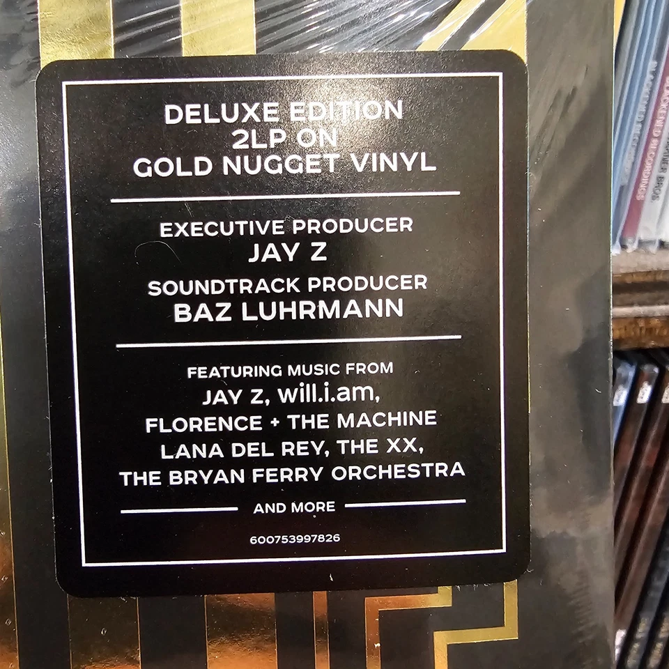 The Great Gatsby Soundtrack - DELUXE EDITION Gold Nugget 2 LP Vinyl NEW *Tear + - Image 2 of 4
