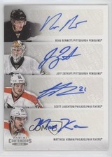 2013 Playoff Contenders Fours Beau Bennett Jeff Zatkoff Matthew Konan Auto 4j8