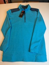 Under Armour ColdGear Golf 1/4 Zip Pullover Size Small Blue Heather
