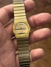 😍 READY TO WEAR! Beautiful Crisp Neo Vintage 80s CVP Polo Two Tone Quartz Watch