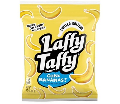 Laffy Taffy Mini Bar Bag, Banana, Chewy Taffy Candy, 3.5 oz