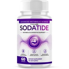  1 Pack Sodatide Probiotic Gut Health  Digestive Function Support 60 Capsules