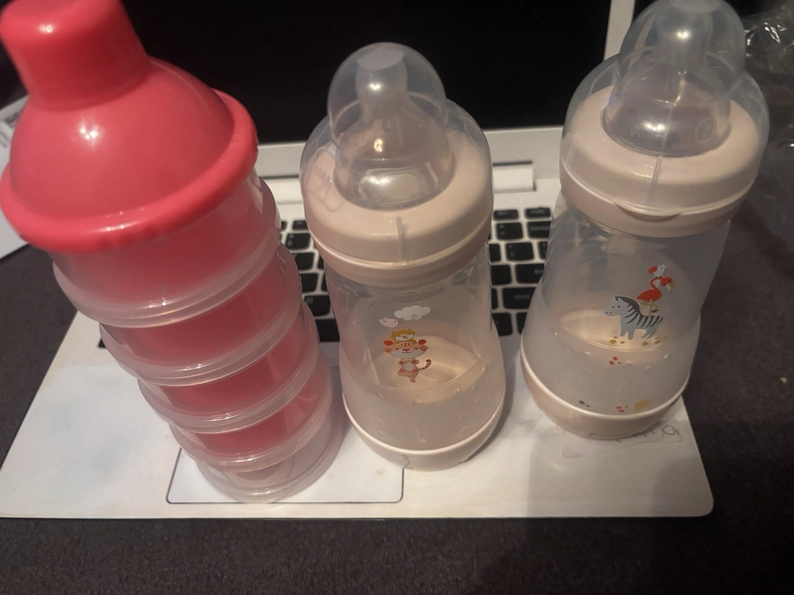 2 Pink Bottles260 Ml And Farmoula Pots New