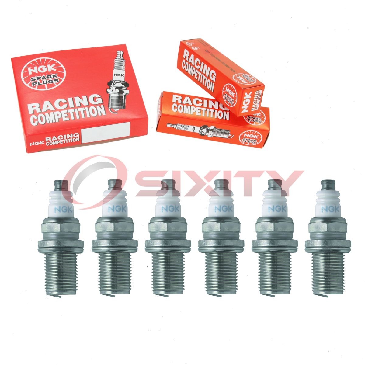 6 pc NGK 4985 R7282-105 Racing Spark Plugs for IWM01-32 94703-00332 bq