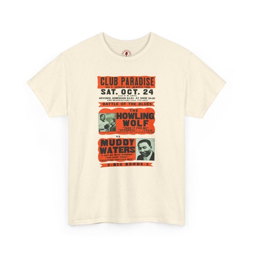 Retro Throwback Konzert Poster T-Shirt Muddy Waters Howlin' Wolf Neu mit Etikett S-5XL - Bild 23 von 50