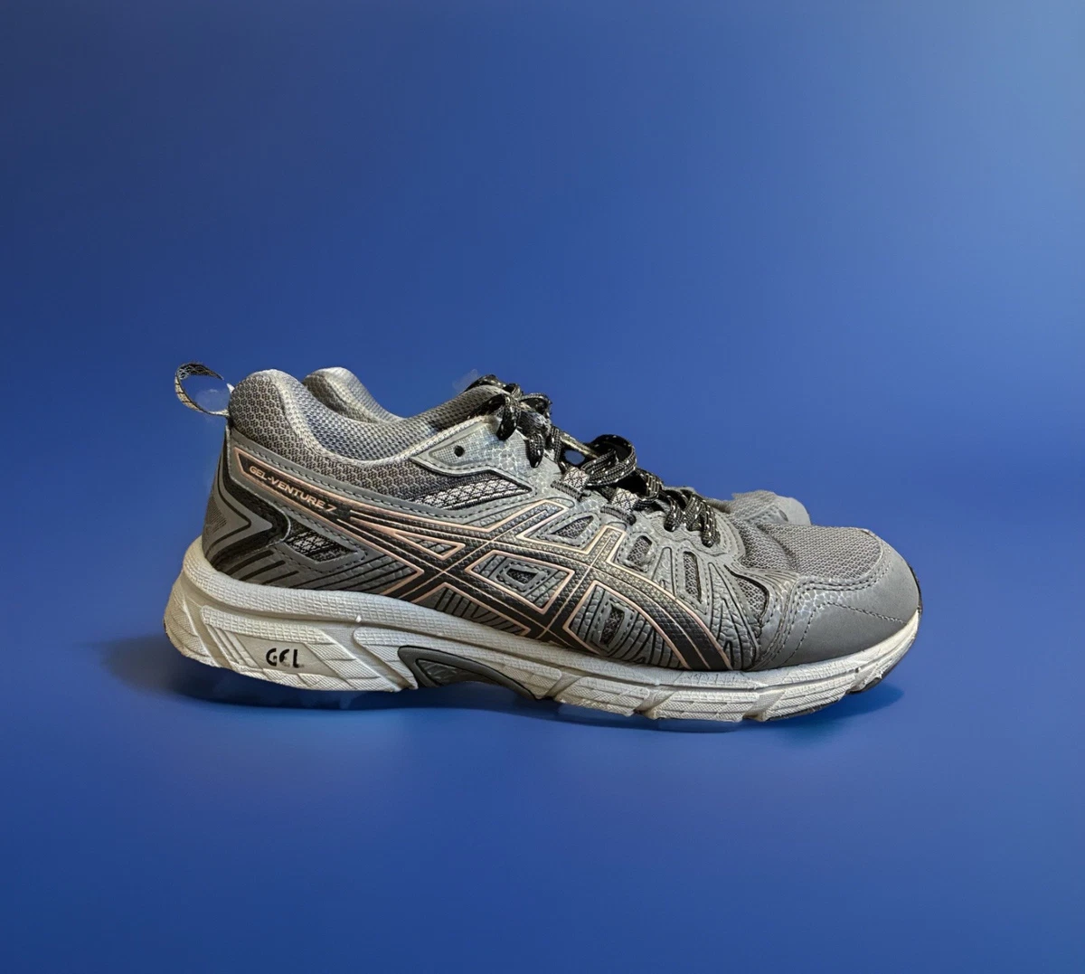 Asics Mens Gel Venture 7 Gray Running Shoes‎ Sneakers Size 10 ASICS GEL-Venture 7 Gray for sale | eBay main image 2