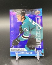 2021-22 Upper Deck Ice Subzero Rookie Card RC /999 William Eklund SHARKS. rookie card picture