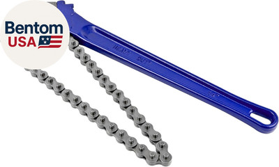 14'' Chain Pipe Wrench 2'' - 5'' Pipe Diameters, 18.5'' Chain Length Max Breaking Lo