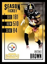 Antonio Brown 2016 Panini Contenders #87 Pittsburgh Steelers Football *120D