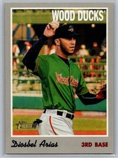 Diosbel Arias 2019 Topps Heritage Minor League BASEBALL #44 Down East Wood Ducks