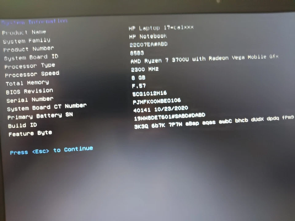 Original Lcd Bildschirm Displey Für HP 17 ca1376ng/17.3" Komp.mit Lcd Gehäuse - Bild 4 von 4